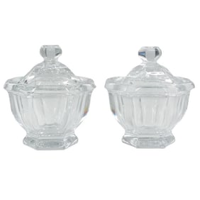 Pair of Baccarat Covered Jars