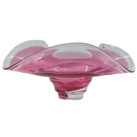 Large Murano Glass Centerpiece Bowl