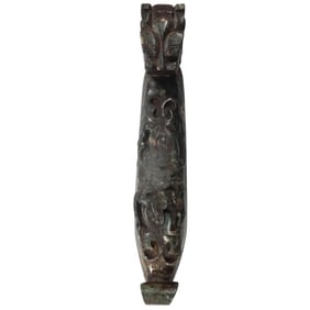 Large Antique Chinese Jade Scepter