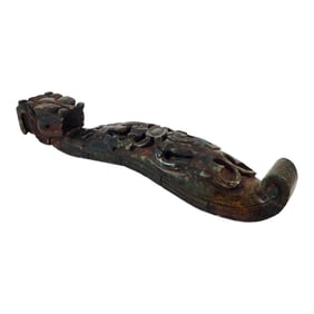 Large Antique Chinese Jade Scepter