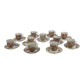 22 Pc. Capodimonte Porcelain Cups and Saucers