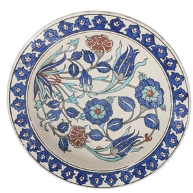 Antique Persian Ceramic Plate