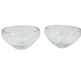Pair of Vintage Glass Bowls