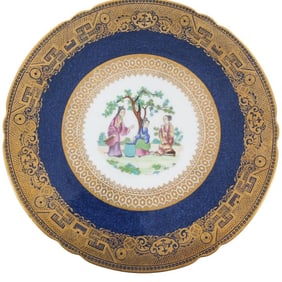 Pair of Spode Porcelain Cabinet Plates
