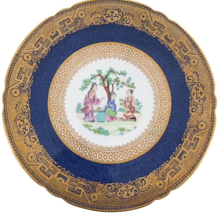 Pair of Spode Porcelain Cabinet Plates (1 of 5)