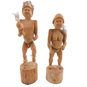 Grouping of Vintage Tribal Statues
