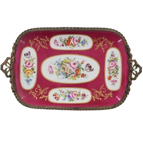 Vintage Sevres Style Porcelain Platter