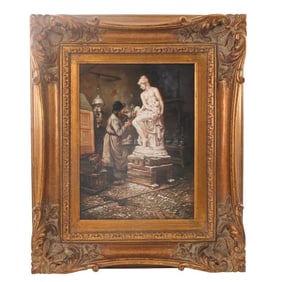 Early 20th C. German School Oil on Panel