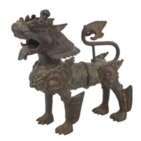 Early 20th C. Tibetan Foo Dog