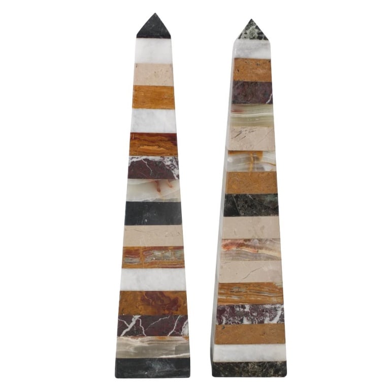 Pair of Grand Tour Style Obelisks (1 of 4)