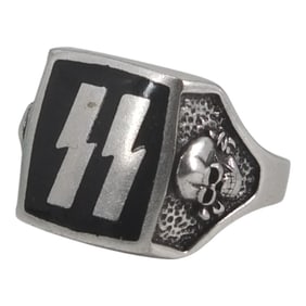 Men's German WWII Officers Skull Ring