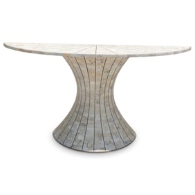 Maitland Smith Tessellated Stone Console Table
