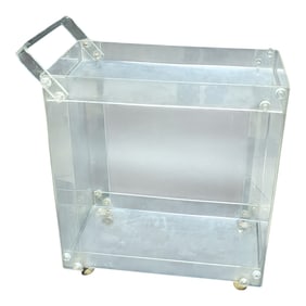 Mid Century Lucite Bar Cart / Server