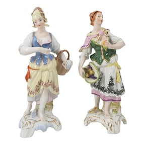 Pair of KPM Porcelain Figurines