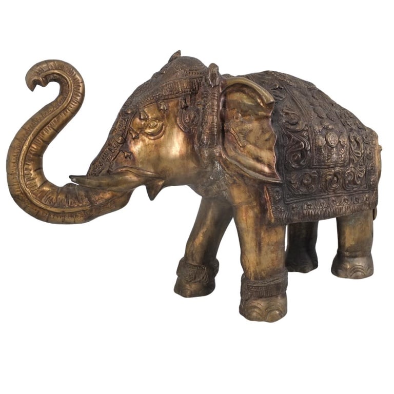 Large Indian Brass Sculpture (1 of 4)