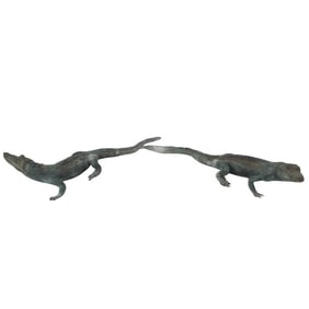 Pair of Vintage Bronze Sculptures