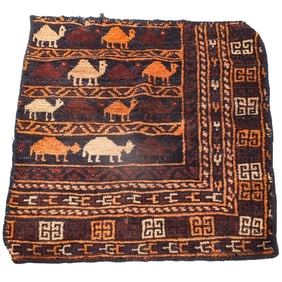 Semi Antique Turkish Rug Fragment