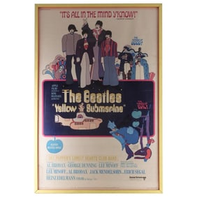 1968 Original Yellow Submarine Movie Poster
