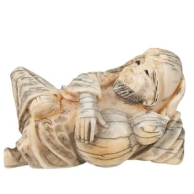 Antique Japanese Carved Figurine