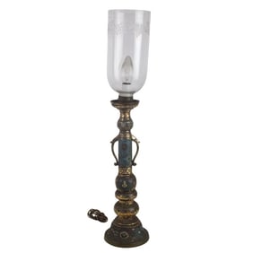 Antique Chinese Cloisonné Lamp