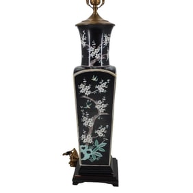 Large 20th C. Chinese Porcelain Lamp
