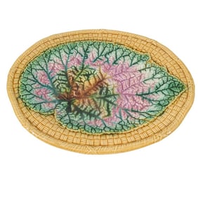 Antique Majolica Pottery Dish