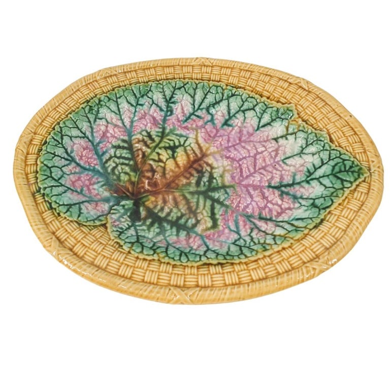 Antique Majolica Pottery Dish (1 of 4)