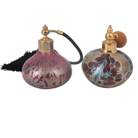 Grouping of Art Glass Perfume Atomizers