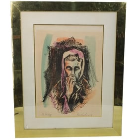 20th C. Lithograph Signed Rodriguez