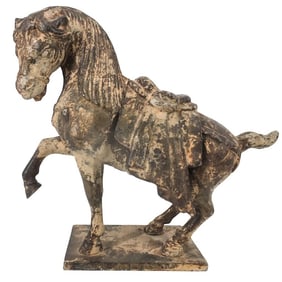 Vintage Chinese Cast Iron Sculpture