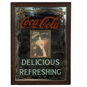 Vintage Coca Cola Advertising Mirror
