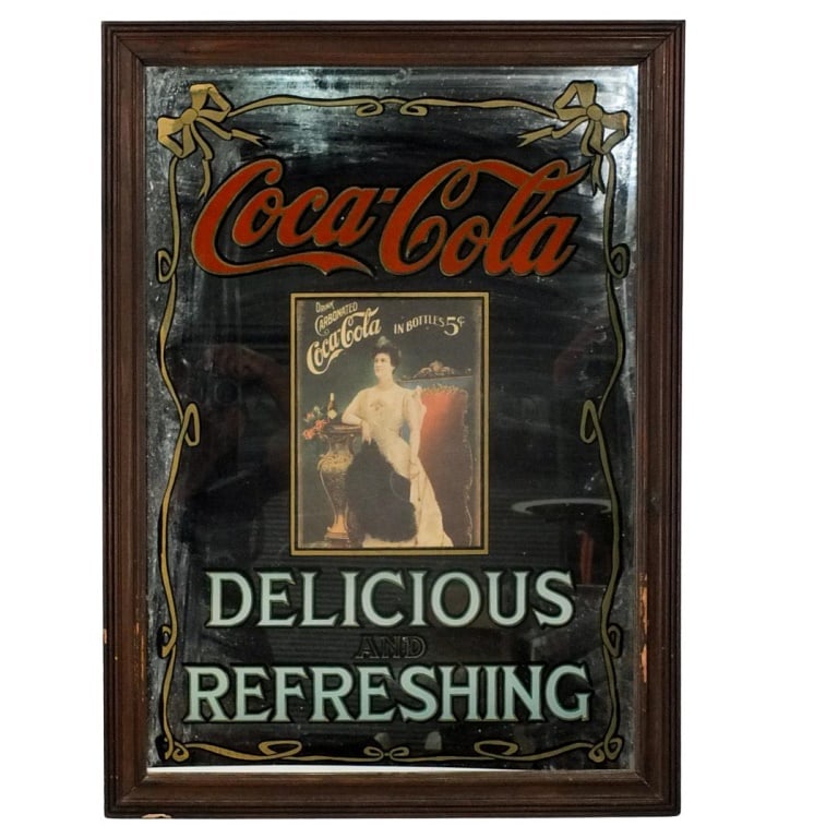 Vintage Coca Cola Advertising Mirror (1 of 5)