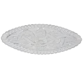 Large Brilliant Cut Glass Dish