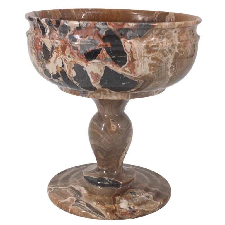 Early to Mid 20th C. Marble Tazza (1 of 4)