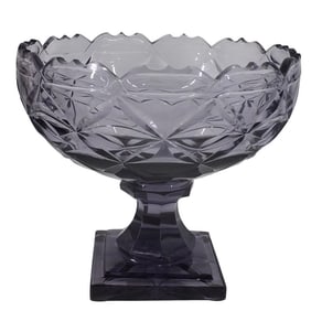 Vintage Moser Style Footed Bowl