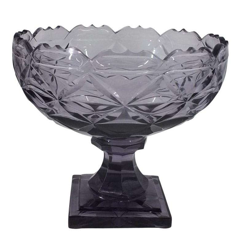 Vintage Moser Style Footed Bowl (1 of 3)