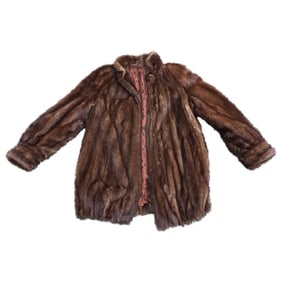Women's Vintage Mink Mid-Length Jacket