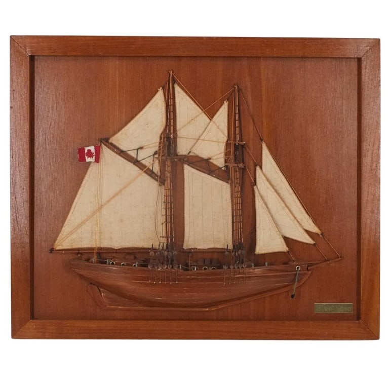 Vintage Half Hull Nautical Wooden Wall (1 of 2)