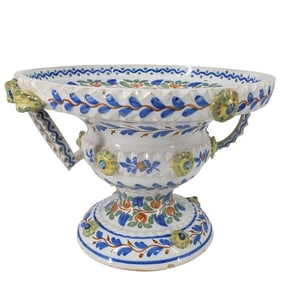 Antique Capodimonte Centerpiece Bowl
