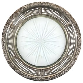 Vintage Sterling & Crystal Dish