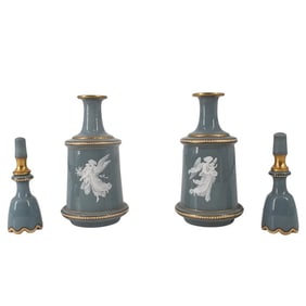Pair of Victorian Glass Bottles
