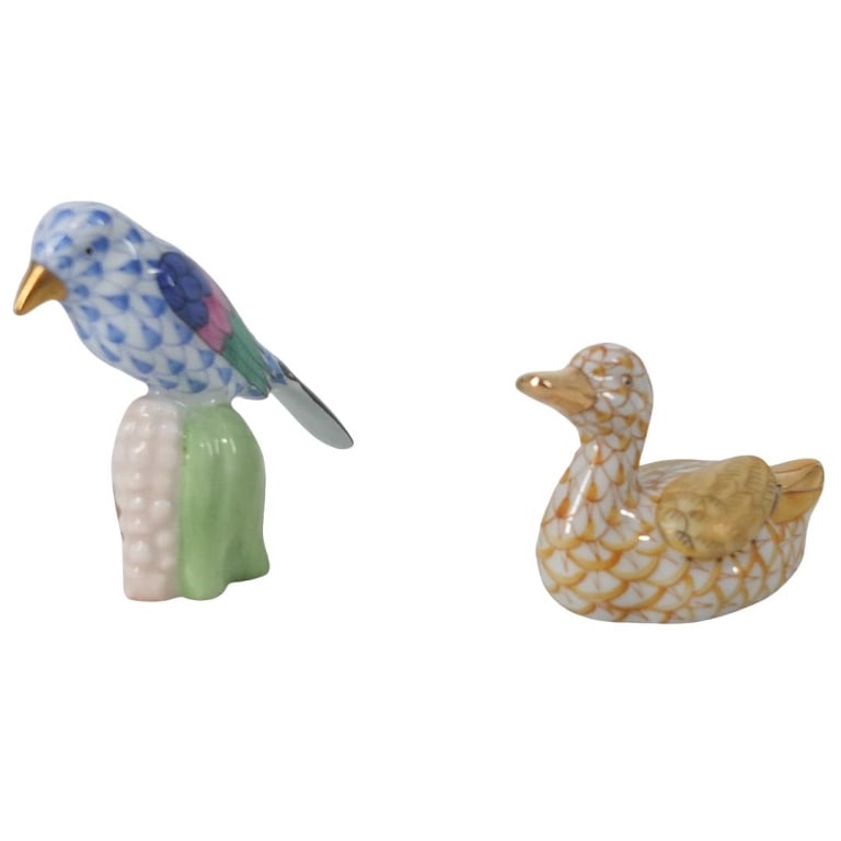 Herend Miniature Porcelain Figurines (1 of 3)