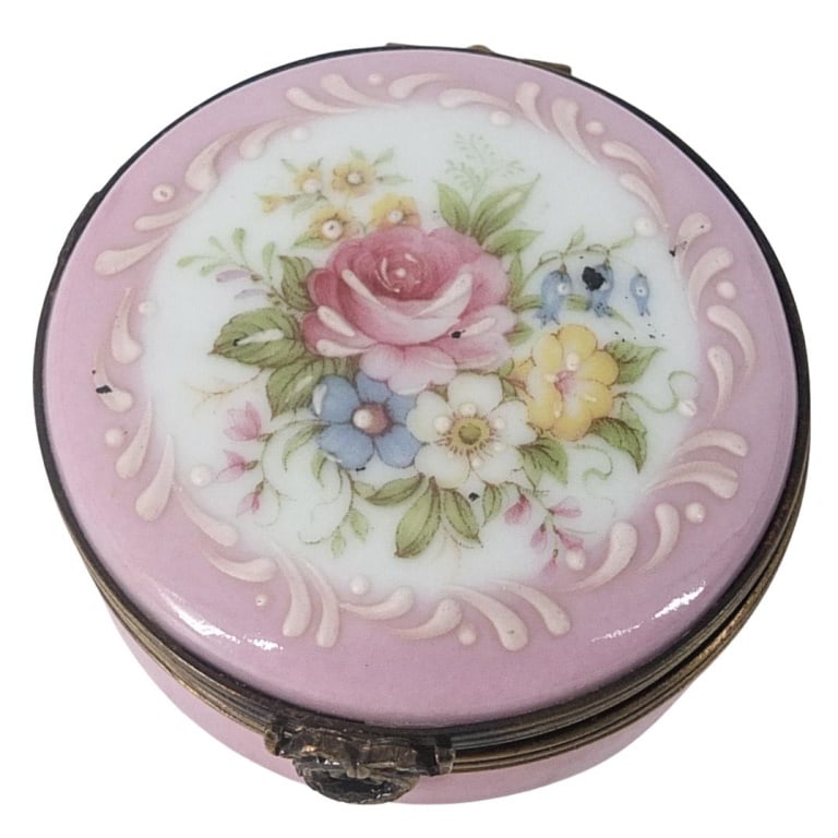 Limoges Porcelain Pill Box (1 of 3)