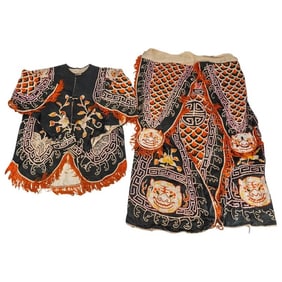 Antique Chinese Silk Embroidered Festival Attire