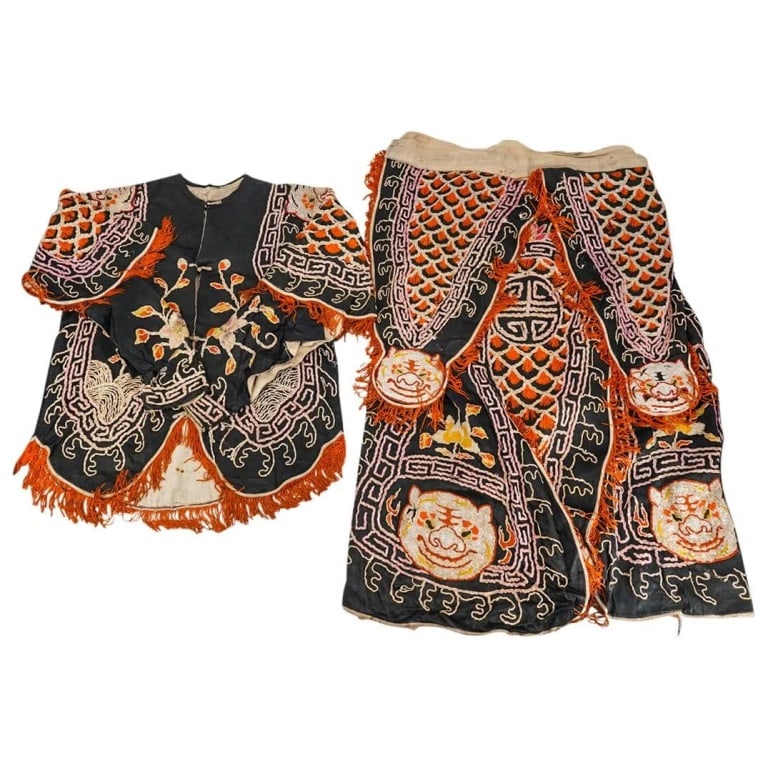 Antique Chinese Silk Embroidered Festival Attire (1 of 11)