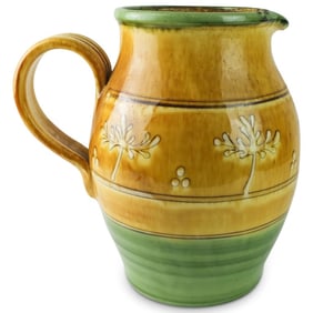Large Mougin Glazed Pottery Jug