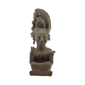 Large Reproduction Mayan Statue
