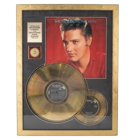 Framed Elvis Presley Record