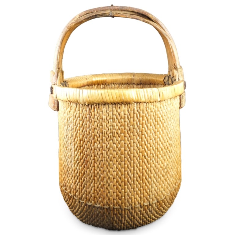 Large Chinese Hand Woven Basket (1 of 5)