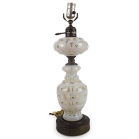 Vintage Fenton Glass Lamp